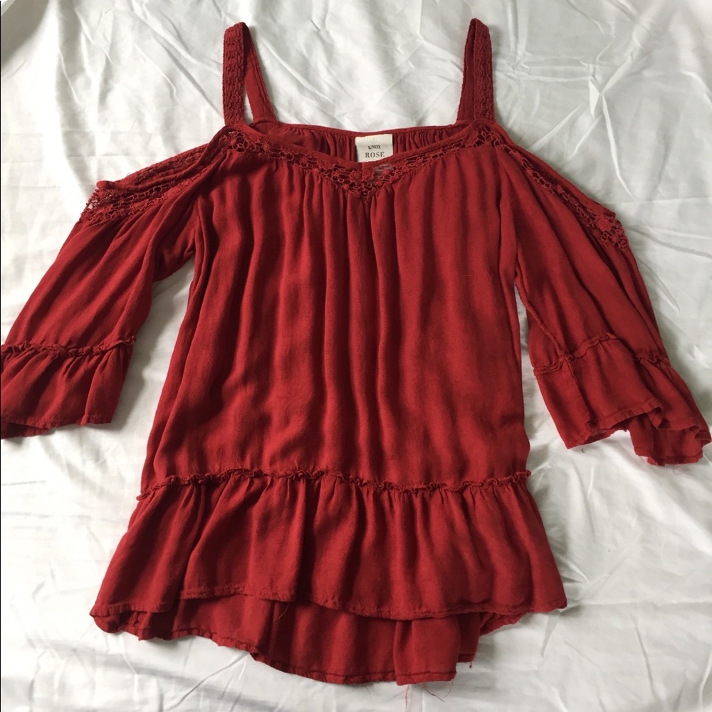 Red blouse